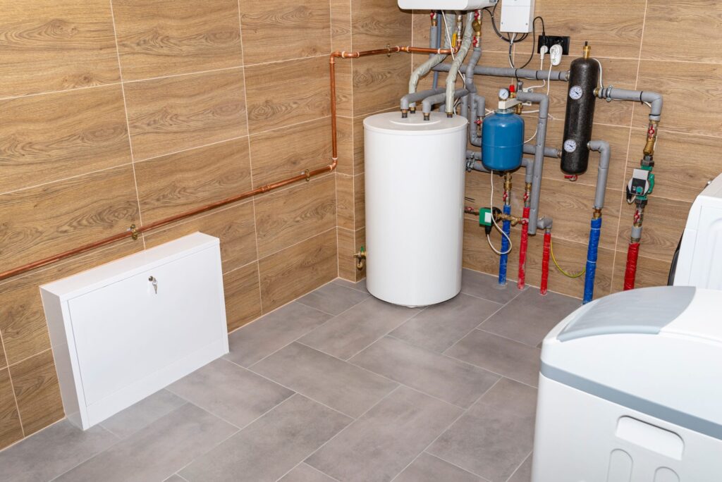 Residential water heater and plumbing system installed in Bethel Park